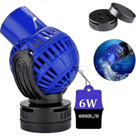 Pompe de brassage JVP-130, 4000 l/h, 6 W, pour aquarium de 60 à 80 cm, compatible eau douce et eau de mer. (1/5)