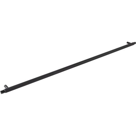 Stangengriff Manor L ø 14mm, LA 640mm, Möbelgriff Breite 694mm, Aluminium/ZN schwarz matt