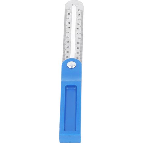 Équerre coulissante de menuiserie 360° en aluminium, rapporteur d'angle réglable avec règle de mesure 30 cm, outil de mesure précis pour bois et bricolage. (1/5)