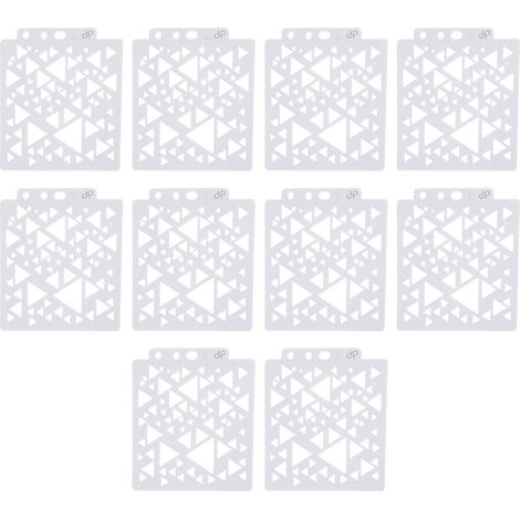 10 pièces Pochoirs Réutilisables en PET Brillant pour Création de Cartes DIY - Fournitures de Loisirs Créatifs (1/5)