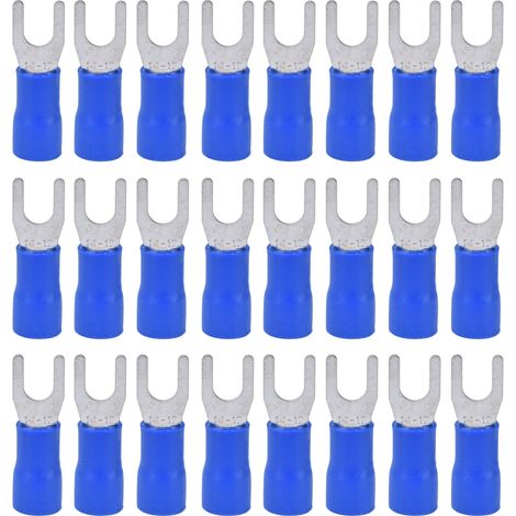 Packung mit 50 isolierten Gabeladerhülsen 14-12AWG, Crimp-Anschlüsse für Verdrahtungsgeräte SV3.5-4 (1/5)