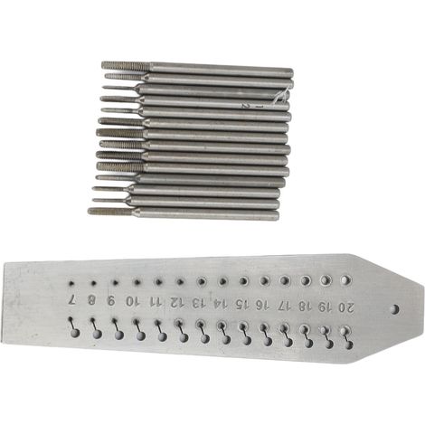 Taraud et filière pour bijoutiers et horlogers, 28 trous, 14 tailles différentes, mini-outil de réparation de montres en acier inoxydable (1/5)