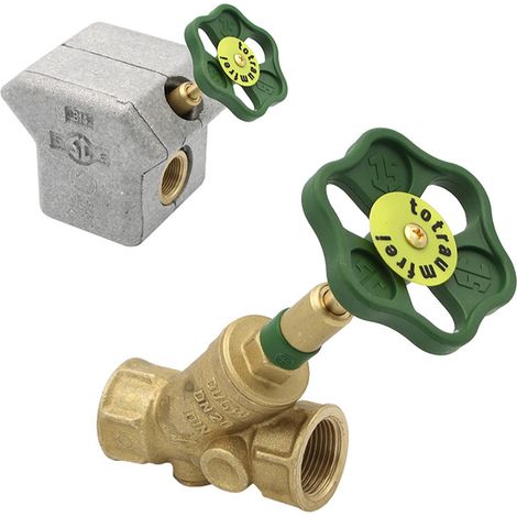 KFR-Ventil 3/4" mit Prüfschraube + Muffenanschluss mit Dämmschale (1/5)