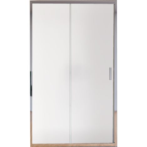 Porta Parete Doccia 100 cm 1 anta Scorrevole in Cristallo Opaco 6mm H195 Bonussi Tosca