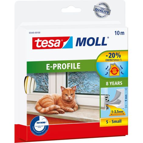 tesa E-PROFILE 05445-00100-00 Dichtband tesamoll® Weiß (L x B) 10 m x 9 mm 1 St. (1/10)