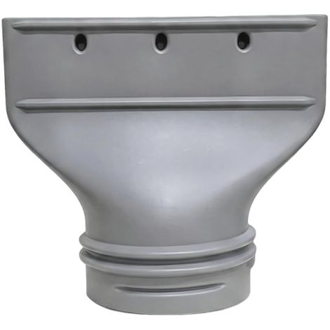 Beyamis Adaptateur buse plate clim mobile - 13/15cm pour tuyau évacuation (1/5)