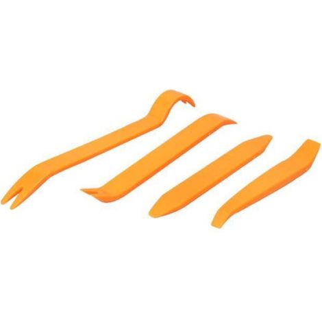 Kit Démontage Garniture Auto - Outil Plastique Anti-rayure Pour Autoradio Et Panneau Intérieur - 4 Pièces