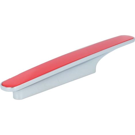 Möbelgriff Küchegriff Mod Chamäleon in div. Farben Sockel chrom glanz Lochabstand 96mm Rot