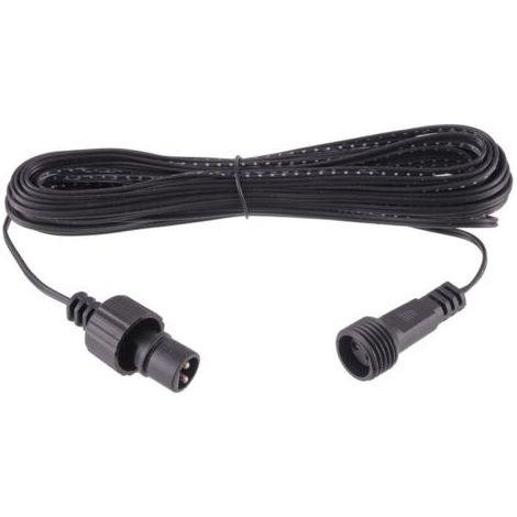BARKBUSTERS Câble d'extension lumineux Noël étanche IP44 Noir 2 broches mâle/femelle LED basse tension 10 m (1/4)