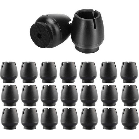 Protections pour pieds de chaise, 32 pièces, patins antidérapants anti-rayures pour pieds de chaise et de table, embouts en caoutchouc (12-16 mm) (1/5)