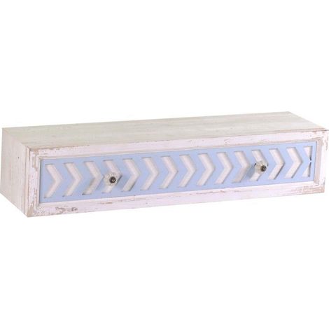 Mensola legno cipro con cassetto cm 80x21h16 (1/4)