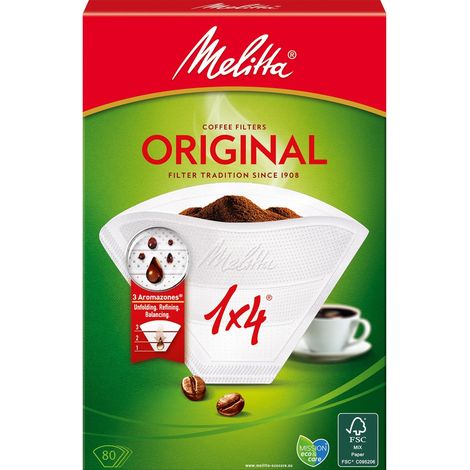 Kaffeefilter 1x4 80er pack hinweis 18 stuck dfp