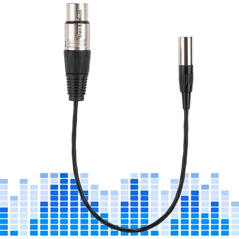 Câble Mini XLR mâle vers XLR femelle 3 broches, blindé aluminium, conducteur cuivre (1/5)