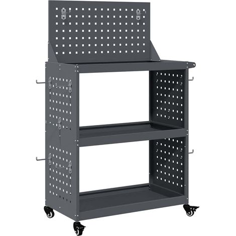 Maison Exclusive - Werkzeugwagen Anthrazit 65 x 35 x 111 cm Kaltg