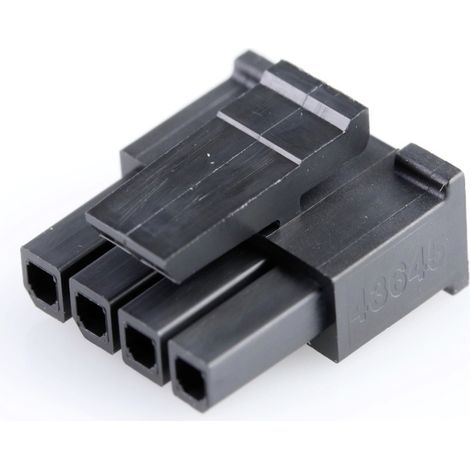 Molex Buchsengehäuse-Kabel  Polzahl Gesamt 4 Rastermaß: 3 mm 436450408 1 St. Bag