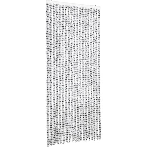 Zanzariera Grigio Chiaro e Grigio Scuro 56x185 cm Ciniglia vidaXL (1/5)