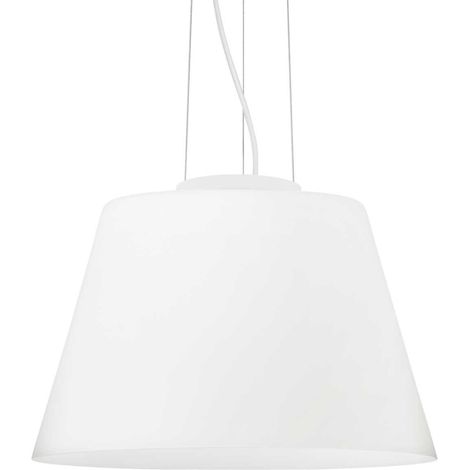 Ideal Lux Cylinder - 1 Light Large Dome Deckenanhänger Weiß, E27 (1/2)