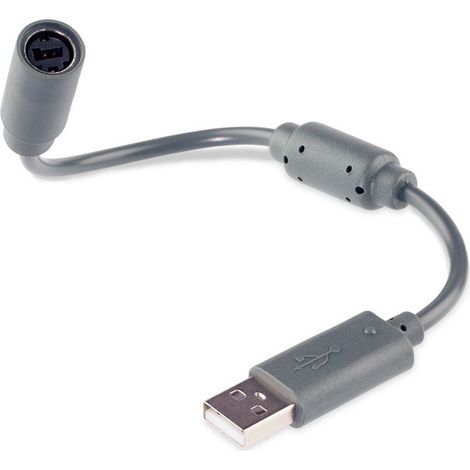 Cable Adaptateur USB Femelle pour Manette Xbox 360 Filaire(gris) (1/4)