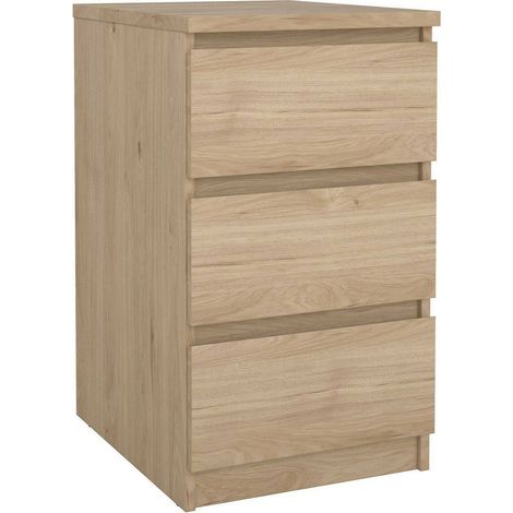 Dmora - Cassettiera Ameline, Settimino multiuso, Comò camera da letto, Mobile con cassetti, 50x40 h70 cm, Rovere
