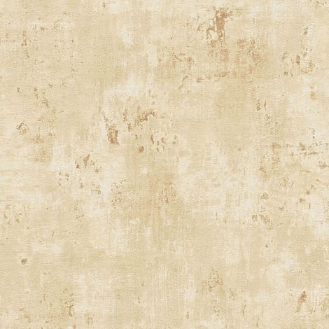 Plaster look wallpaper wall Profhome 396705 hot embossed non-woven wallpaper textured with tangible texture and metallic highlights beige gold 5.33 m2