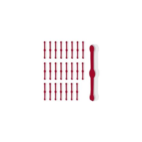 Clip di fissaggio per zanzariera con 24 anelli per un'installazione facile senza foratura, ideali per cucina e balcone (bianchi) - Crezuo