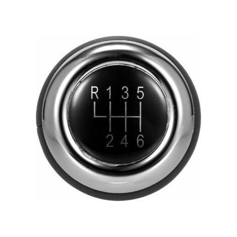 Pommeau De Levier De Vitesse De Voiture Mini Cooper, Noir 6 Vitesses (Engrenage R En Haut A Gauche) (1/5)