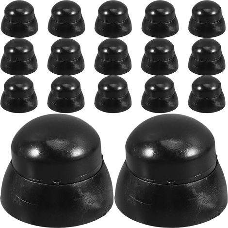 20pièces Cache-écrous Plastique Noir pour Vis Protections De Vis pour Aires De Jeux Et Parcs (1/5)
