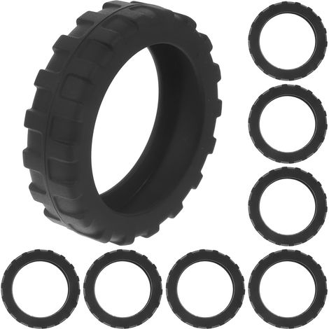 Enjoliveurs de roues valise en silicone noir, lot 8