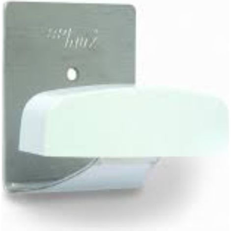 CROCHET INOX ADH. BLANC L.2