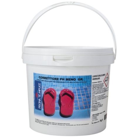 CORRETTORE PH "MENO" GRANULARE PER PISCINE 16 Kg LAPI