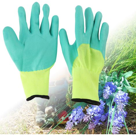 GARRYFIZH 1 paire de gants de jardinage imperméables antidérapants pour le travail et la manipulation