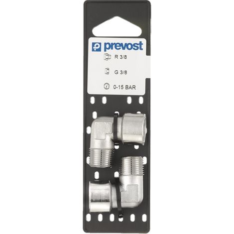 Coudes M/F sur Plaque 1/4 Prevost