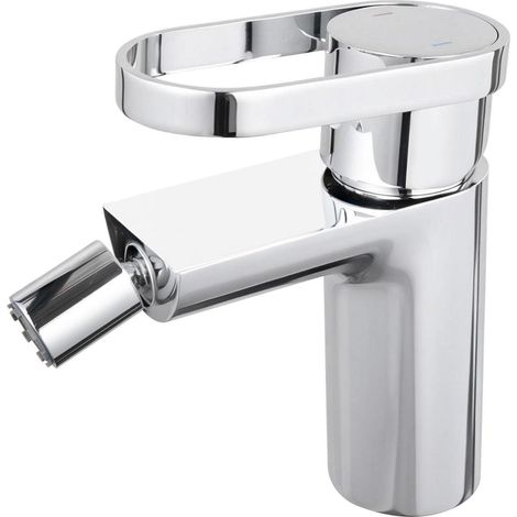 Mélangeur de lavabo chromé avec rotation 360°, économie d'eau, finition classe 10 (1/5)