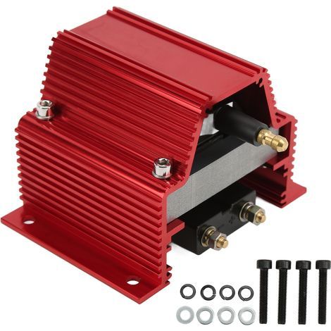 Hochleistungs-Zündspule mit rotem elektrischem Kern als Ersatz für Chevy V8 Street Drag Racing. (1/5)