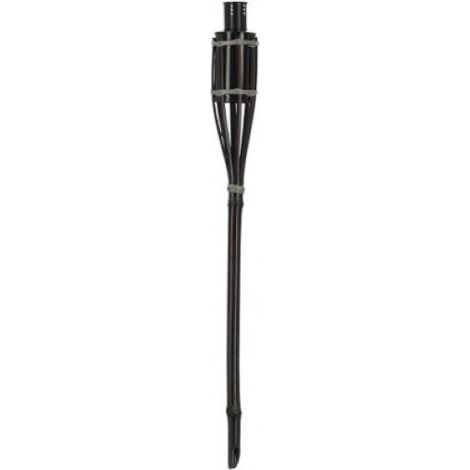 Torche de jardin en bambou noire