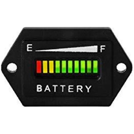 Jauge du compteur d'état de charge de la batterie 48V,indicateur de batterie au plomb Indicateur de batterie pour chariot de golf,chariots élévateurs,Star Car,Yamaha (1/5)