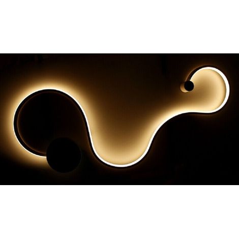 TrAdE Shop Traesio - Applique Da Parete 20w Moderno Luce 3000k 6500k 4000k Lampada Per Interni E12 - -Bianco Caldo      - (1/2)