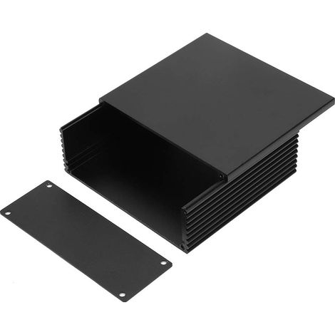 Boite De Dérivation, Boite Jonction étanche, Electrical Junction Box Boitier Aluminium électronique Coffret Electrique Boitier Electronique 40 X 100 X 110mm Noir (1/5)