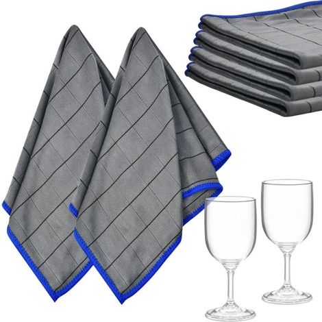 Lot de 4 chiffons de nettoyage pour vitres Chiffons en carbone 40 x 40 cm Chiffons en microfibre Chiffon pour vitres Chiffon en microfibre sans traces Chiffon de nettoyage pour vitres Chiffons en verr (1/5)
