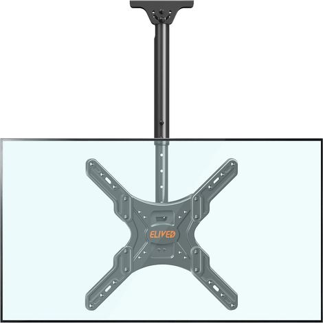 TV Deckenhalterung für 24-65 Zoll Fernseher bis 45kg, schwenkbar & höhenverstellbar (1/5)