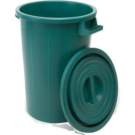 BIDONE CON COPERCHIO LT.120 VERDE