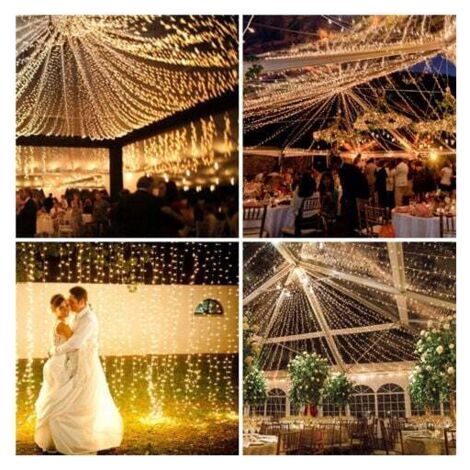 Pair Lichterkette für Außen und Innen, 100 m, 600 LEDs, Weihnachtsbaum-Lichterkette mit Steckermodi, wasserdichte Weihnachtsgirlande, Außendekoration für Schlafzimmer, Baum, Weihnachten, Hochzeit, (1/3)