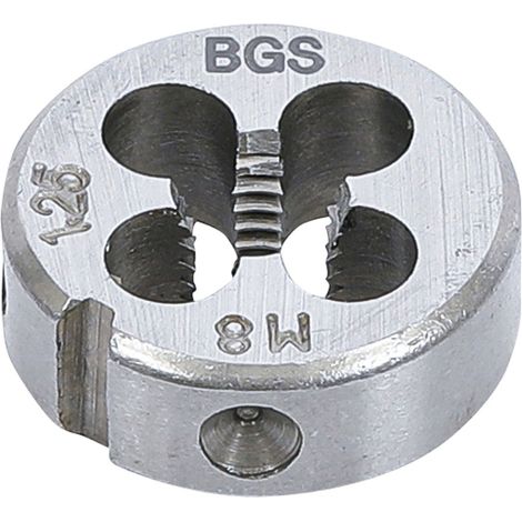 Filiere m8 x 1.25 x 25 metrique pas standard de 8 x 125 cage de 25.4 mm