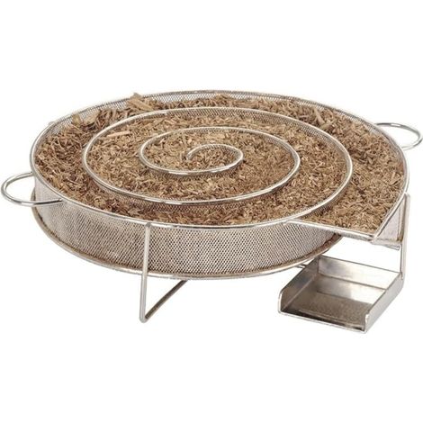 Générateur de Fumée Froide Acier Inoxydable à Barbecue BBQ Gril Fumage Fumeur Outil Rond (1/5)