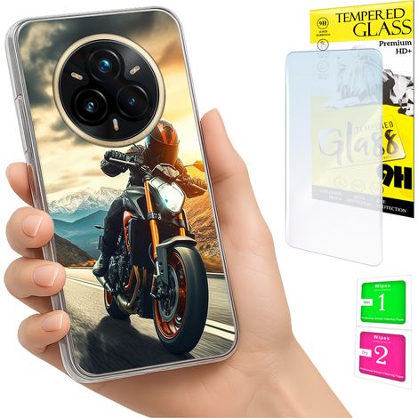 Funda para Realme 14 Pro+ 5G / 14 Pro Plus 5G con cubierta trasera y cristal 9H. (1/5)