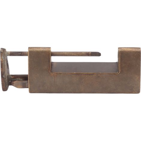 Cadenas décoratif vintage en laiton antique de style chinois, avec clé et distance de 4,4 cm, pour petits meubles en bois (boîte, armoire, commode). (1/5)