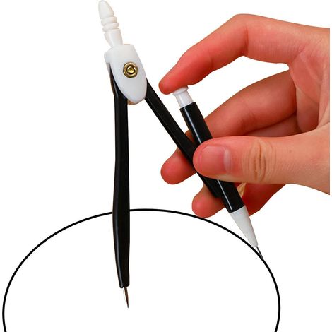 Brújula matemática para estudiantes, brújula matemática para herramientas de brújula, herramienta de dibujo con brújula  Juego de geometría de brújula de dibujo para dibujo, matemáticas y (1/5)