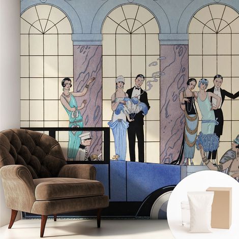 Papier peint décoratif avec colle pour salon, chambre à coucher et bureau – Design moderne et facile à poser Art déco 250x250 cm (1/5)