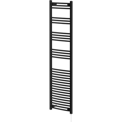 Colore Marco Matt Black 1800mm x 500mm Electric Heated Towel Rail (1/5)