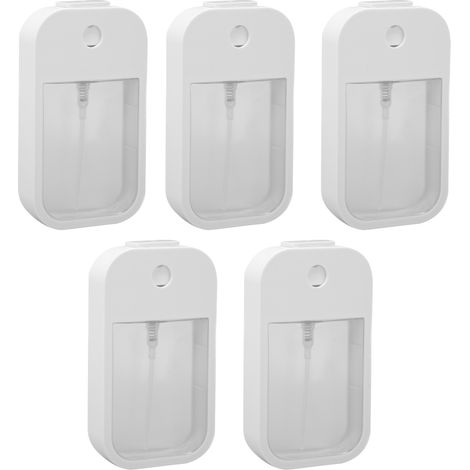 Flacon pulvérisateur carte en plastique rechargeable, vaporisateur portable pour brume florale, boîtier de recharge hydratant (1/5)